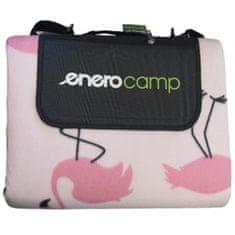 Odeja za piknik ENERO CAMP 250x200 cm z ALU prevleko FLAMINGOS, T-415