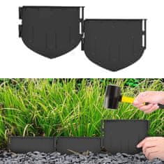 TIMMLUX Inovativni robnik za trato iz trde plastike 7 kosov 107 cm