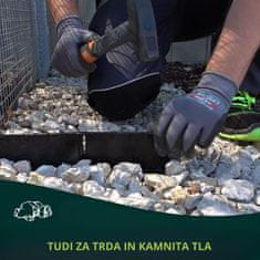 TIMMLUX Inovativni robnik za trato iz trde plastike 7 kosov 107 cm