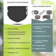 TIMMLUX Inovativni robnik za trato iz trde plastike 7 kosov 107 cm