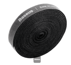 BASEUS Velcro Trak barvni krog, 3m, črn (ACMGT-F01)