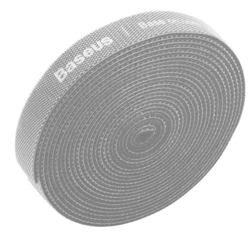 BASEUS Velcro Trak barvni krog, 3m, siv (ACMGT-F0G)