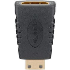 Goobay miniHDMI na HDMI 4K/60Hz črn adapter