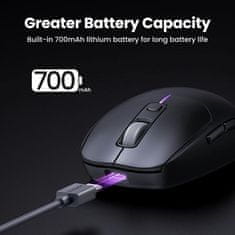Ugreen Brezžična miška 5000 DPI 2.4G+BT - črna