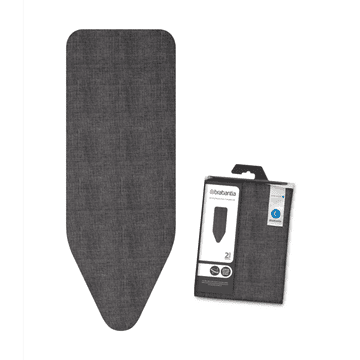 Brabantia Prevleka in podloga za likalno desko C 124x38cm denim črna