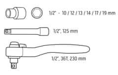 Eprim KOMPLET KLJUČEV ZA VTIČNICE 1/2'', 1000 V, 8 KOSOV