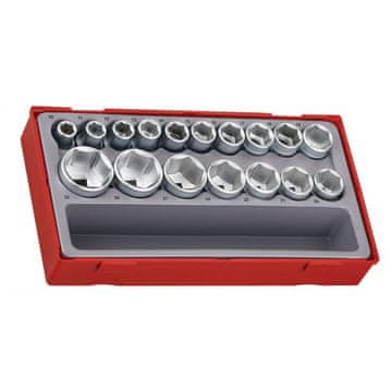 shumee SET MED 1/2" HYLSOR MED FYRKANTIGT HANDTAG, 17 DELAR - L-03570256