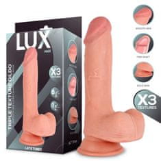 LUX DILDO Lux Max Triple Density With Balls 21 cm