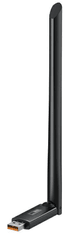BASEUS FastJoy WiFi adapter, 650 Mb/s, zunanja antena, črn (B01317600111-02)