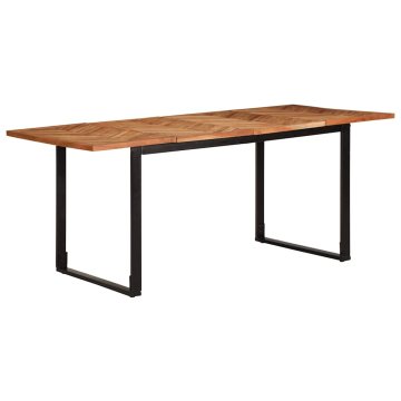 Vidaxl Jedilna miza 180x90x75 cm Masivni les Akacija