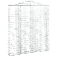 Vidaxl Obokane gabion košare 20kosov 200x30x220/240cm pocinkano železo