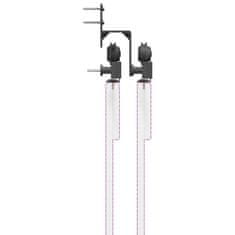 Vidaxl Komplet opreme za drsna vrata 427 cm jeklo črne barve