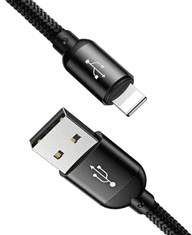 BASEUS polnilni kabel, 1,2m, USB, 3v1 Lightning/ USB-C/Mikro, 3.5A, tri barve (CAMLT-BSY01)