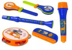Lean-toys 9 delni glasbeni set otroških plastičnih glasbil za začetnike