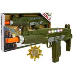 Lean-toys Vojaška puška 37 cm s svetlobni in zvočni efekti