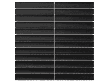 shumee KERAMIČNI MOZAIK PIANO BLACK MAT mozaik 30,0 x 29,6 cm (0,09m2)