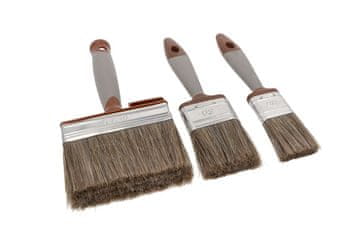 shumee Komplet čopičev za barvanje lesa, 3 kosi - popolni za barve, lazure in lake!