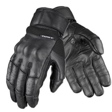 shumee MOTORISTIČNE ROKAVICE WOLF LEATHER TW60 GUSTO ČRNE M