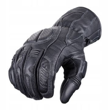 shumee MOČNE USNJENE MOTOCIKLERSKE ROKAVICE WOLF FURIA ČRNE M