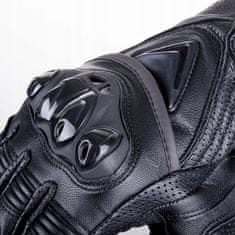 shumee USNJENE MOTOCIKLERSKE ROKAVICE WOLF KNIGHT ČRNE L