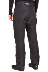 shumee WOLF 2-SLOJNE UDOBNE TEKSTILNE HLAČE ČRNE VELIKOSTI S