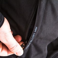 shumee WOLF 2-SLOJNE UDOBNE TEKSTILNE HLAČE ČRNE VELIKOSTI S