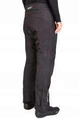 shumee WOLF 2-SLOJNE UDOBNE TEKSTILNE HLAČE ČRNE VELIKOSTI S