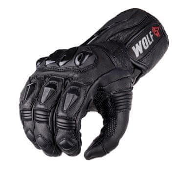 shumee MOŠKE ŠPORTNE ROKAVICE WOLF, ZAŠČITNIKI ZA MOTO, ČRNE, VELIKOSTI L