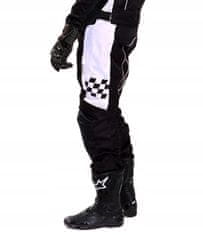 shumee WOLF PROFESSIONAL MOTOCIKLE HLAČE ČRNO-BELE 2XL