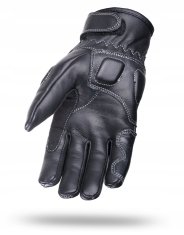 shumee WOLF KRATKE MOTOCIKLERSKE ROKAVICE NARCO USNJENE ČRNE S