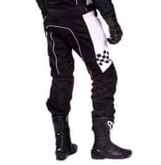 shumee WOLF PROFESSIONAL MOTOCIKLE HLAČE ČRNO-BELE 2XL