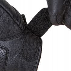 shumee WOLF LAHKE, MOČNE USNJENE MOTOCIKLERSKE ROKAVICE, ČRNE, S