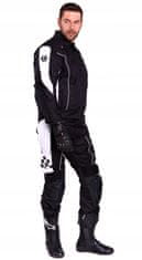 shumee WOLF PROFESSIONAL MOTOCIKLE HLAČE ČRNO-BELE 2XL