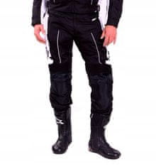 shumee WOLF PROFESSIONAL MOTOCIKLE HLAČE ČRNO-BELE 2XL