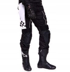 shumee WOLF PROFESSIONAL MOTOCIKLE HLAČE ČRNO-BELE 2XL