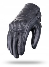 shumee WOLF LAHKE, MOČNE USNJENE MOTOCIKLERSKE ROKAVICE, ČRNE, S