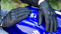 shumee WOLF LAHKE, MOČNE USNJENE MOTOCIKLERSKE ROKAVICE, ČRNE, S