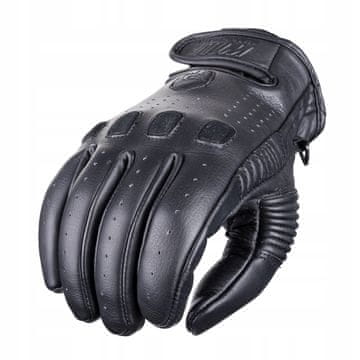 shumee WOLF LAHKE, MOČNE USNJENE MOTOCIKLERSKE ROKAVICE, ČRNE, S