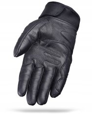 shumee WOLF KRATKE USNJENE MOTOCIKLERSKE ROKAVICE ČRNE S