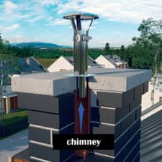 shumee Zaščitna streha za dimniško cev premera 60-80 mm, iz nerjavečega jekla