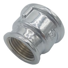 Invena Kromirana medeninasta redukcijska tulka 1/2"x3/8"" Ž/Ž