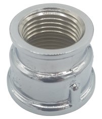 Invena Kromirana medeninasta redukcijska tulka 1/2"x3/8"" Ž/Ž