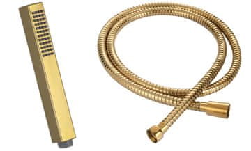 shumee Tuš glava + tuš cev 150 cm, zlata barva