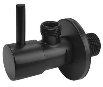 shumee Črn kotni zaporni ventil 1/2"x3/8"", keramične glave