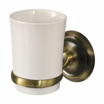 shumee Keramična skodelica Deco, barva antične medenine
