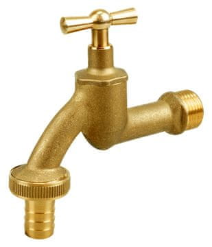 Tycner Vrtna pipa 1/2" medeninasti gobasti ventil