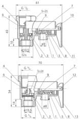 shumee 1/2” varnostni ventil kotla
