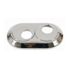 Tycner Dvojna kromirana PVC rozeta 20 mm