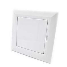 shumee Inšpekcijska vrata bela 100x100 mm ABS