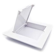 shumee Inšpekcijska vrata bela 100x100 mm ABS